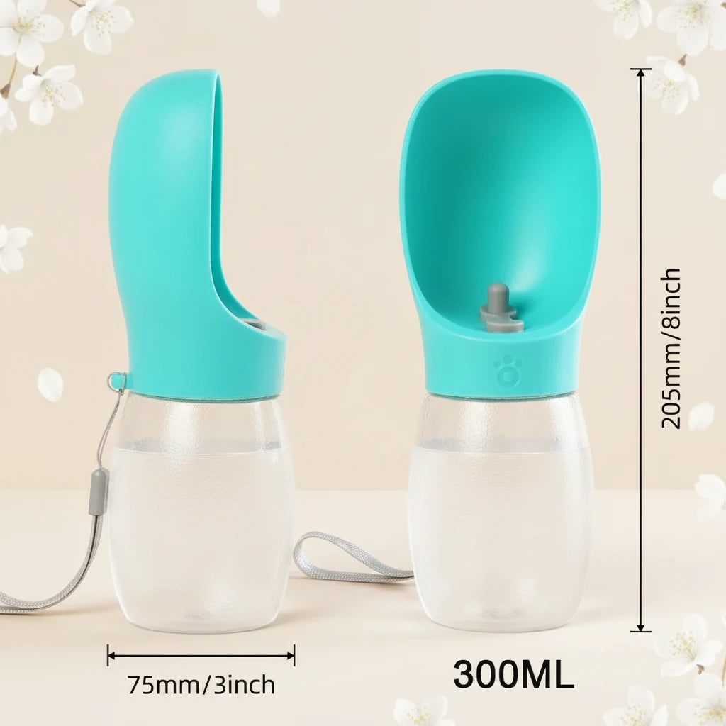 Stay Hydrated on the Go! 💧🐶 Portable 300ML Dog Water Bottle & Bowl for Your Adventures with Small & Medium Pups! Perfect for Hiking & Outdoor Fun! 🐾✨