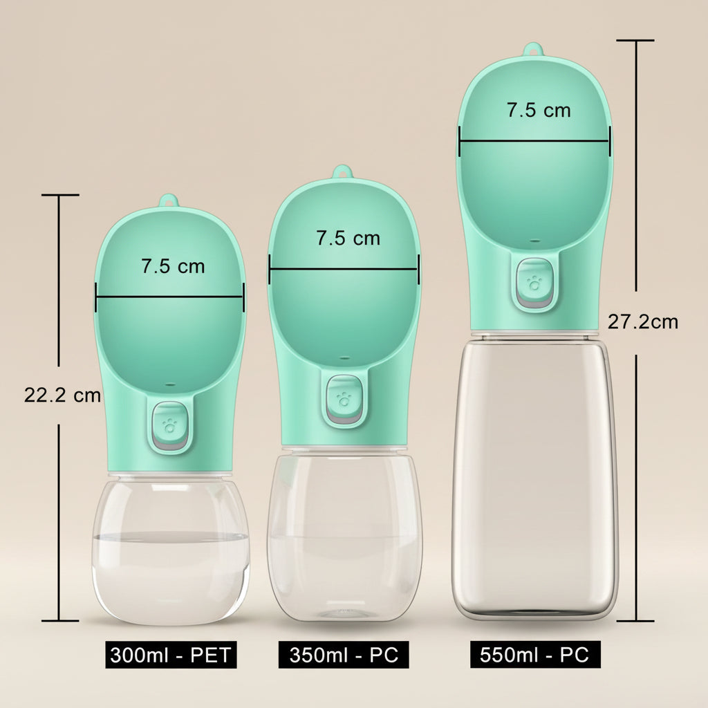 Portable Dog Water Bottle for Small Large Dogs Cat Outdoor Leakproof Walking Drinking Bowls Chihuahua French Bulldog Supplies