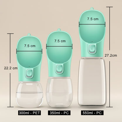 Portable Dog Water Bottle for Small Large Dogs Cat Outdoor Leakproof Walking Drinking Bowls Chihuahua French Bulldog Supplies